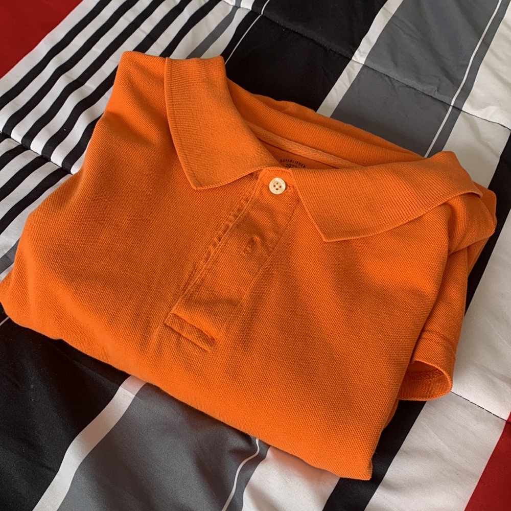 Orange 2XL Faded Glory Casual Polo Shirt